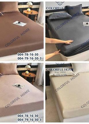 Велюровая простынь с наволочкаинке на большую кровать