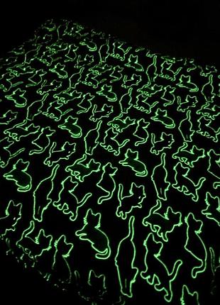 Плед из микрофибры светящийся в темноте 150*200