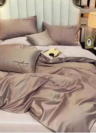 Постельное белье полуторное сатин/комплект постельного белья с вышивкой