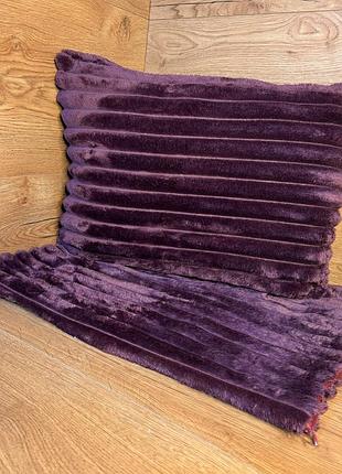 Наволочки шарпей на замке размер 50х70 баклажан