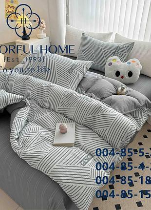 Постельное белье муслин-жатка двуспальное на резинке