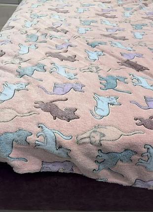 Плед из микрофибры светящийся в темноте 150*200