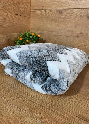 Плед из бамбукового волокна 180х200/ махровый плед/ мягкий пушистый плед