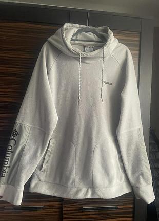 Чоловіча флісова худі columbia оригінал л світло-сіра, тепла!