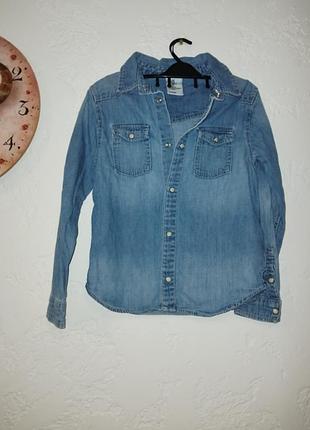 Рубашка джинсовая на девочку