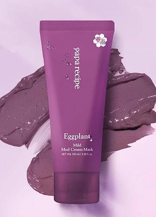 Глиняна маска для обличчя papa recipe eggplant mild mud cream mask 100 мл