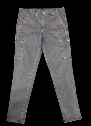 Стрейчеві штани з накладними кишенями