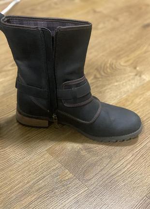 Чоботи жіночі timberland , нубук, коричневого кольору, устілка 24,5 см