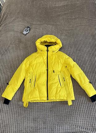 Пуховик женский visdeer, зимняя куртка женская xs желтая