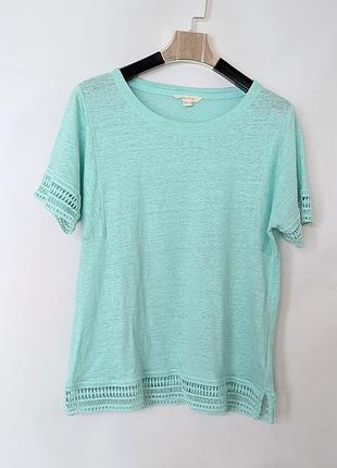 Льняная футболка с вышивкой от white stuff