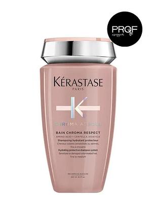 Шампунь-ванна для питания и защиты окрашенных волос kerastase chroma absolu bainserve chroma respect 250 ml.