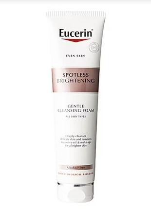 Пінка для очищення обличчя усіх типів шкіри eucerin spotless brightening gentle cleansing foaming 150 ml.
