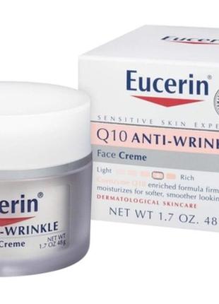 Дневной крем для лица против морщин eucerin pro-ретинол q10 anti-wrinkle pro-retinol night cream 48 ml.