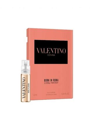 Парфумована вода для жінок valentino born in roma donna coral fantasy eau de parfum 1.2 мл.