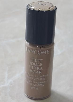 Тональная основа для лица lancome teint idole ultra wear 047 beige taupe. объем 10 ml.