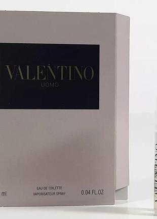Туалетна вода для чоловіків valentino uomo.eau de toilette 1.2 мл.
