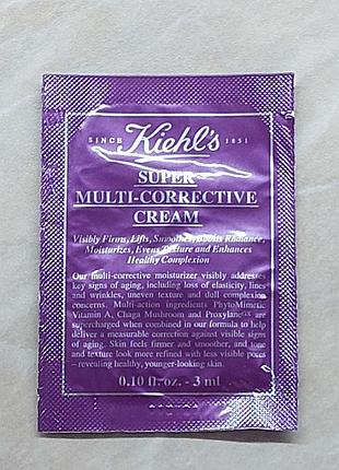 Мультикорегувальний антивіковий крем для обличчя kiehl`s super multi corrective cream. об‘єм 3 ml.