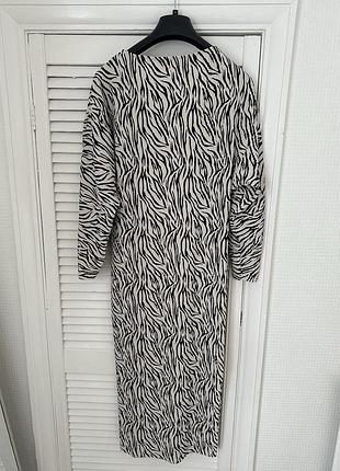 Сукня максі батал зебра