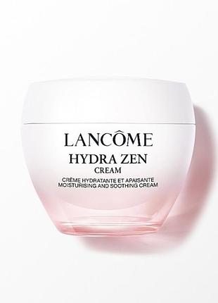 Крем с гиалуроновой кислотой для увлажнения и смягчения кожи лица lancome hydra zen cream 50 ml.