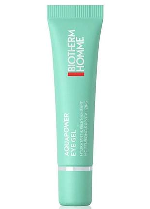 Освіжаючий гель для шкіри навколо очей - biotherm homme aquapower eye gel 15 ml.
