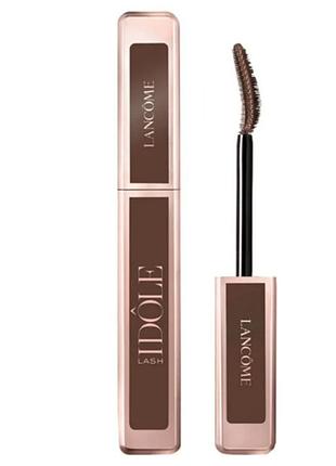 Тушь для ресниц lancome lash idole mascara 02 true brown. объем 8 ml. коричнева.