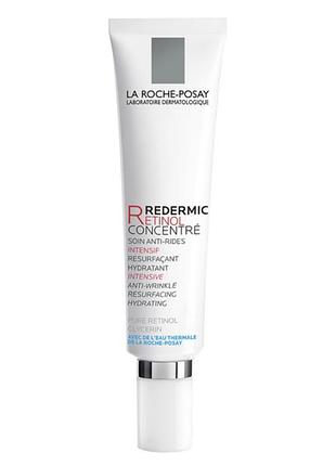 Антивіковий корегуючий концентрат для чутливої шкіри обличчя la roche-posay redermic retinol concentrate 30 мл