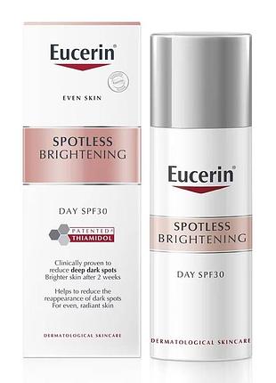 Денний крем проти пігментації шкіри обличчя eucerin spotless brightening day spf 30 50 ml.