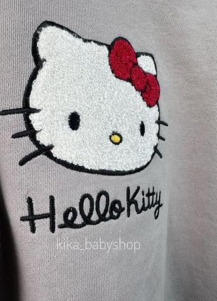 Дитячий світшот, светр, кофта на дівчинку h&m hello kitty без утеплення 86, 92 см 4