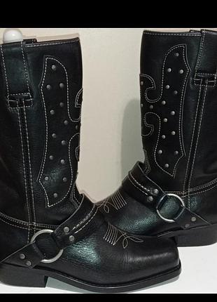 Вінтажні повністю шкіряні демі козаки monteiro rices.