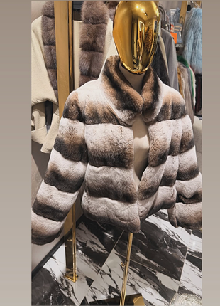 Шуба из натуральной шиншили, s, m