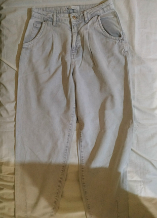 Джинсы-бананы zara женские
