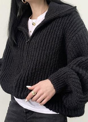 Кардиган вʼязаний на замку 🖤be you