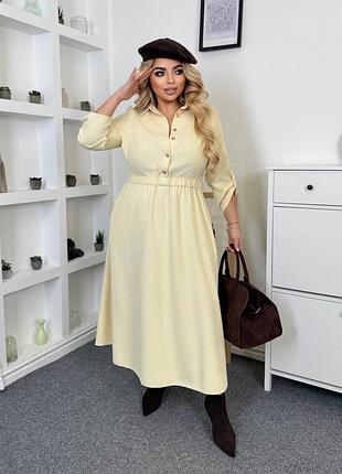 Жіноча довга вельветова довга сукня | 268