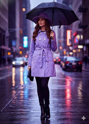 Плащ тренч с поясом