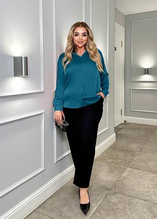 Жіноча класична шовкова сорочка | 134