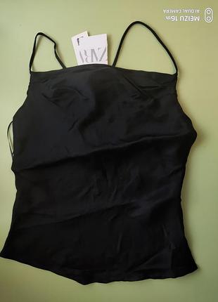 Новый сатиновый топ от зара