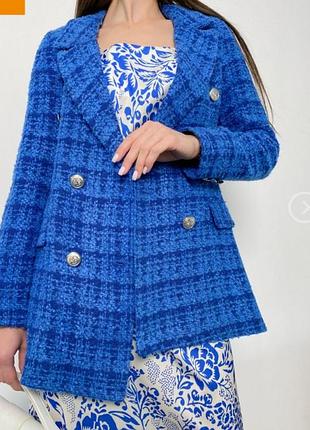 Твидовый пиджак,р.с-небольшая м