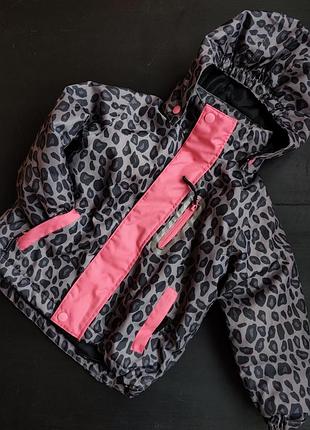 Куртка зимова лижна 92-98, леопардова