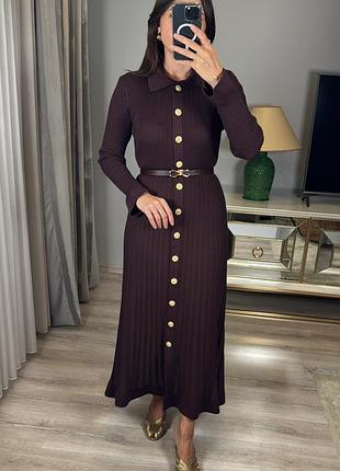 Сукня макси вязана
