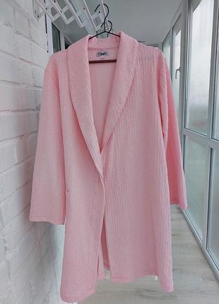 Халат домашній рожевий, розмір 50 - 52 ( xl)