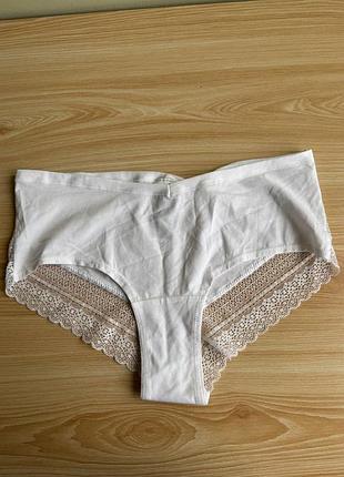 Жіночі бавовняні труси трусики хіпстери з мереживом h&m