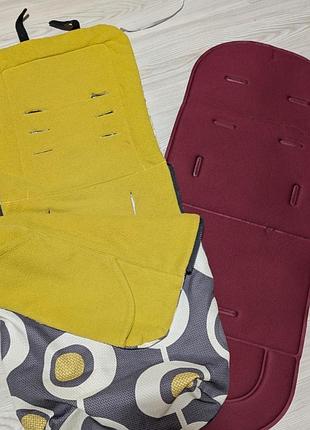 Матрасик в прогулочной коляске утепленный, матрас