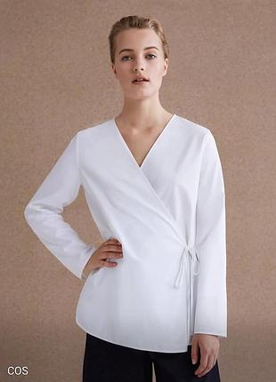 Белая рубашка-кимоно от cos
