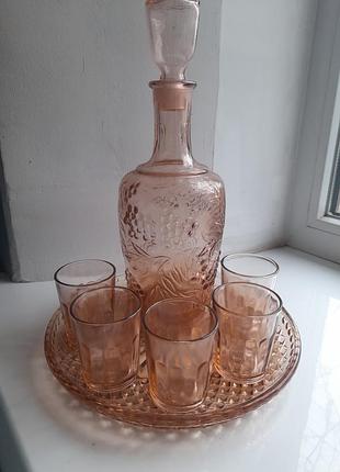 Винтаж из карамельного стекла