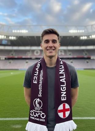 Шарф вязаный двойной northern ireland england