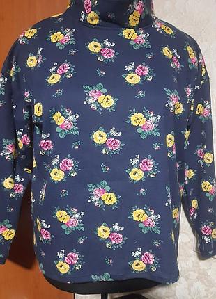 Новый блузон гольф натур.трикотаж оверсайз