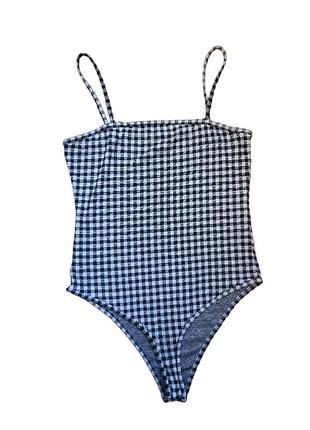 Боди в черно-белую клетку primark