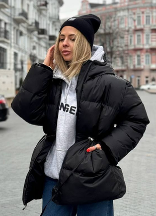 Супер теплый пуховик куртка puffer био пух 8 цветов 55966мо