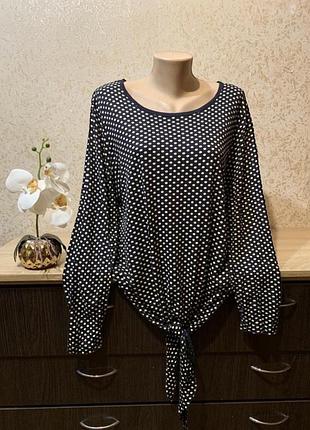 Розпродаж ❗️блузка в горошек 56-58 (6)