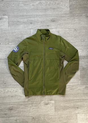Куртка софтшел чоловіча patagonia techface jkt s-m темно-зелений поліестер